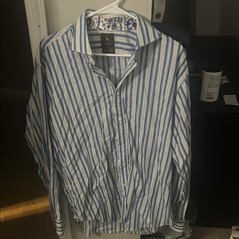 Men's Blue Striped Shirt